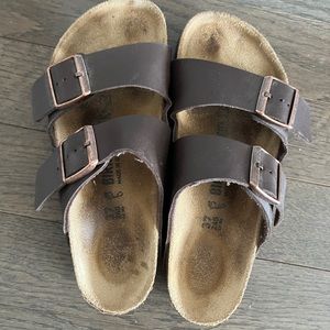Birkenstocks Arizona - Vegan Leather - Chocolate Brown - 37